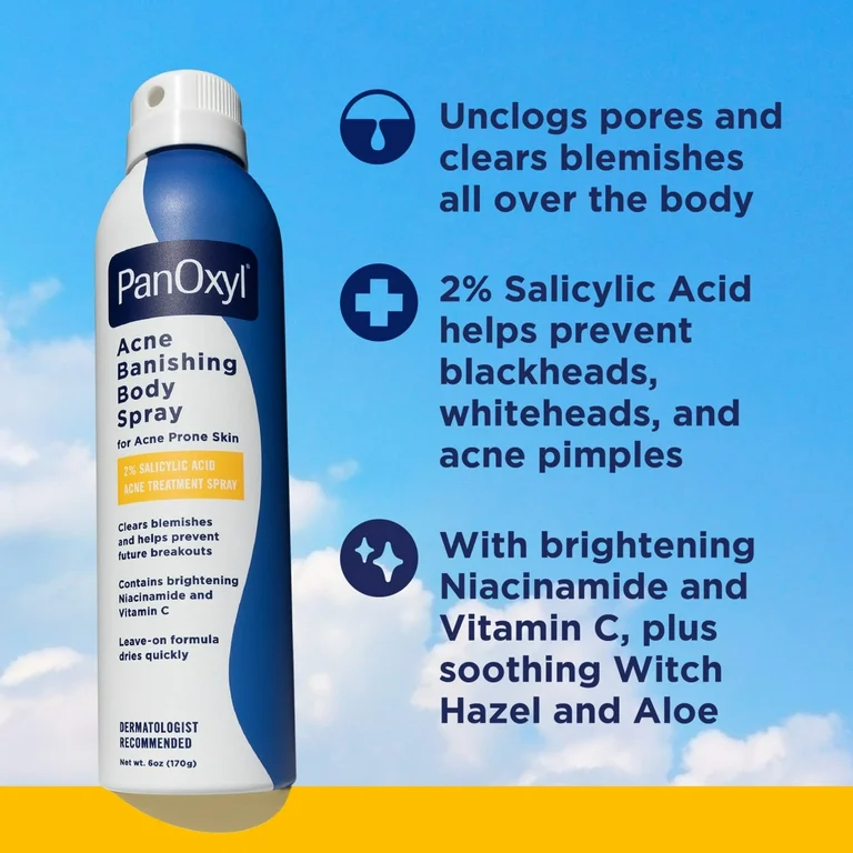 PanOxyl Acne Banishing Body Spray 2% Salicylic Acid