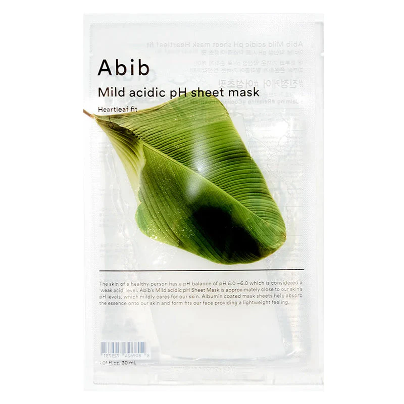 Abib Mild Acidic PH Sheet Mask - Heartleaf Fit