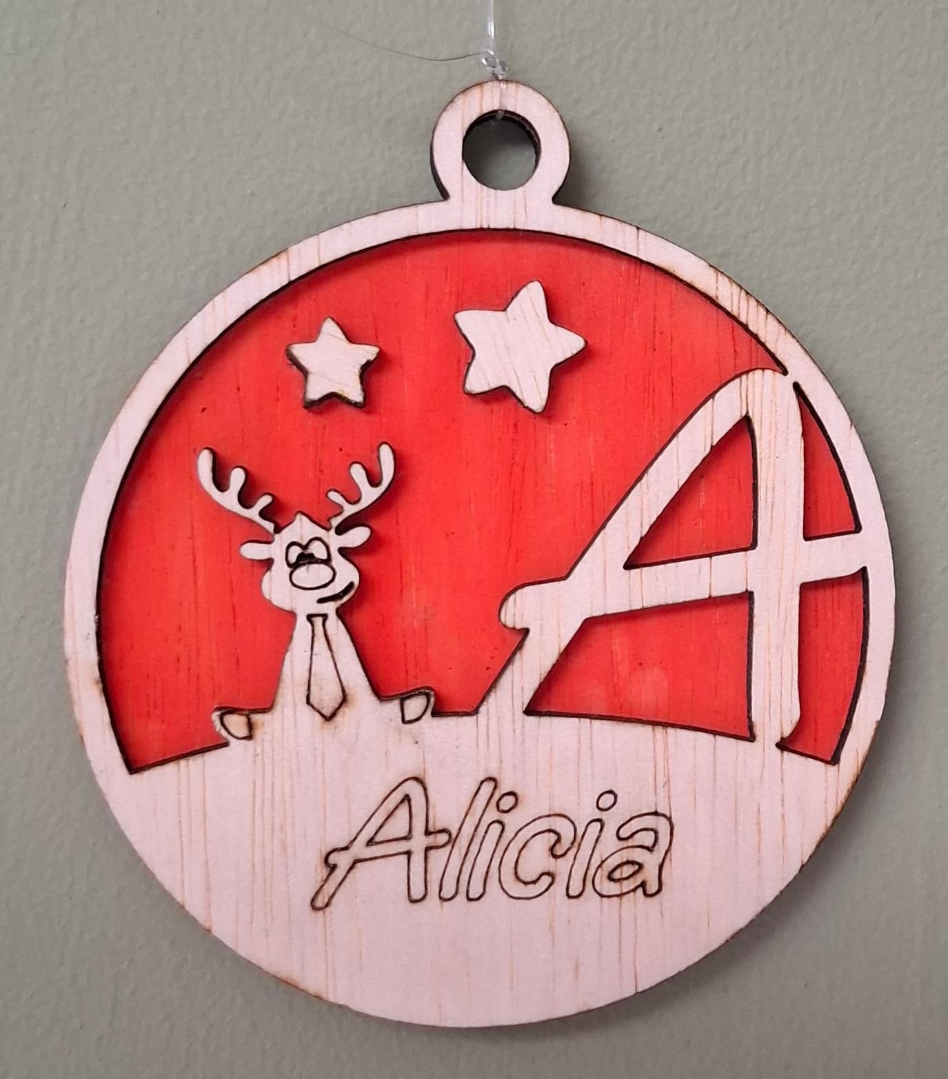 Gepersonaliseerde kerstbal