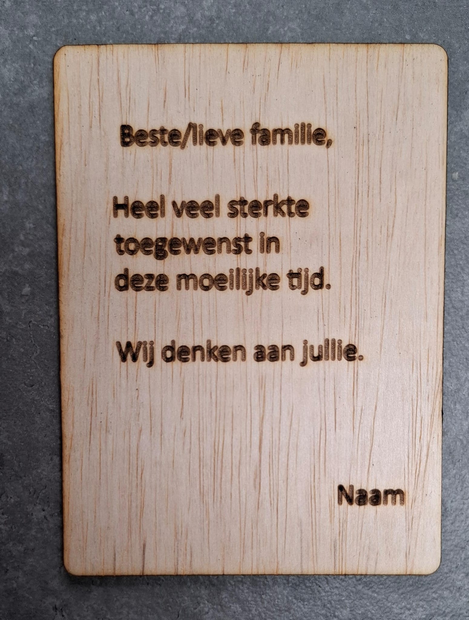 Met oprechte deelneming - Orchidee