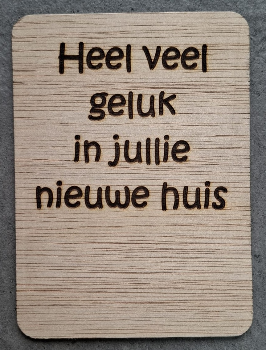 Nieuwe woning - happy new home