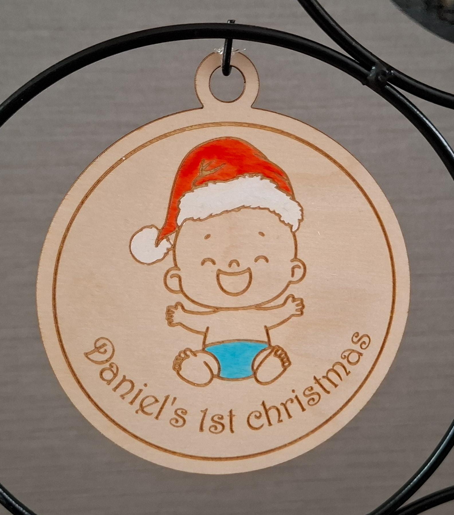 Kerstbal - 1st christmas jongen