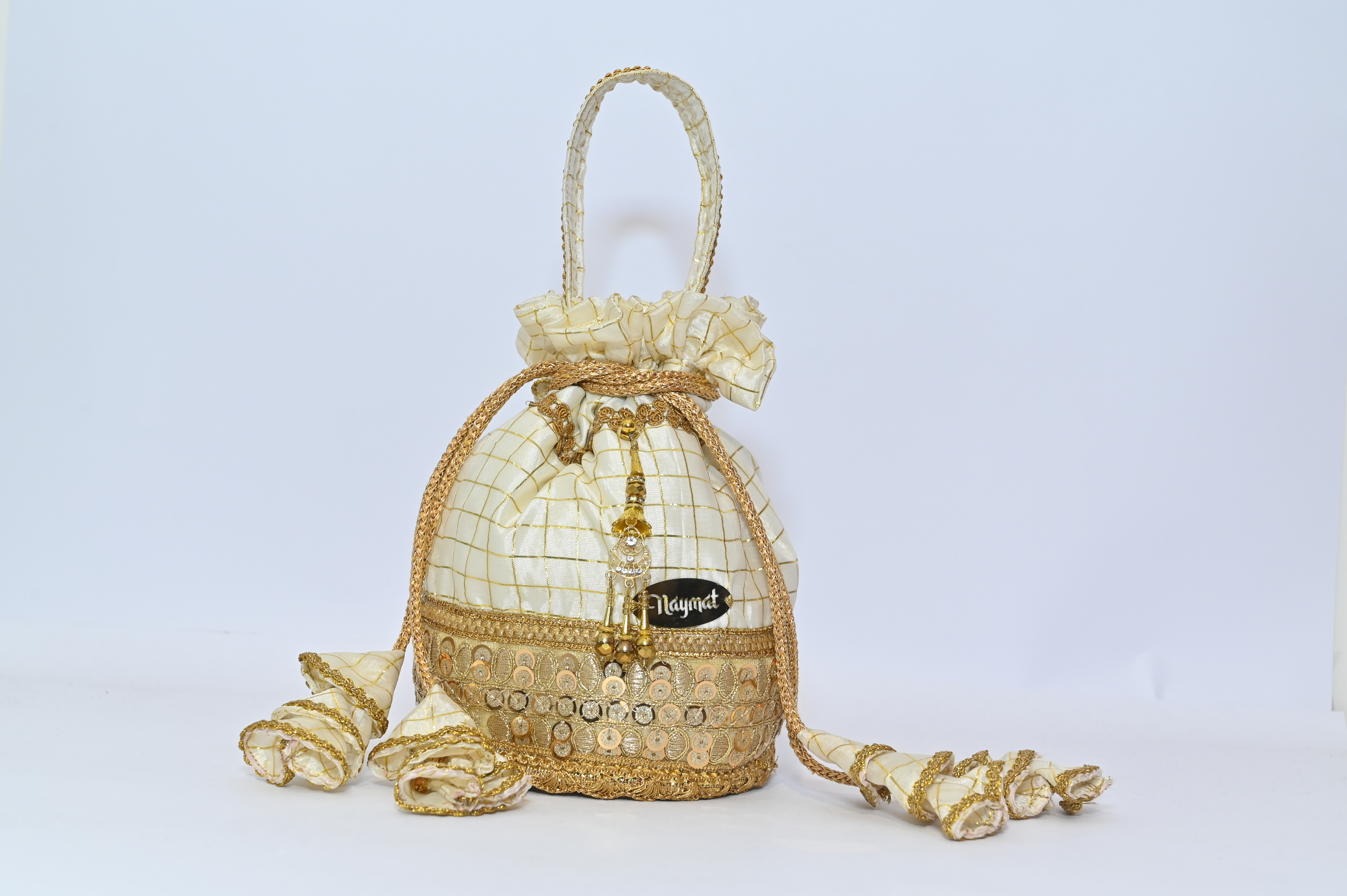 Elegant Golden Potli Bag