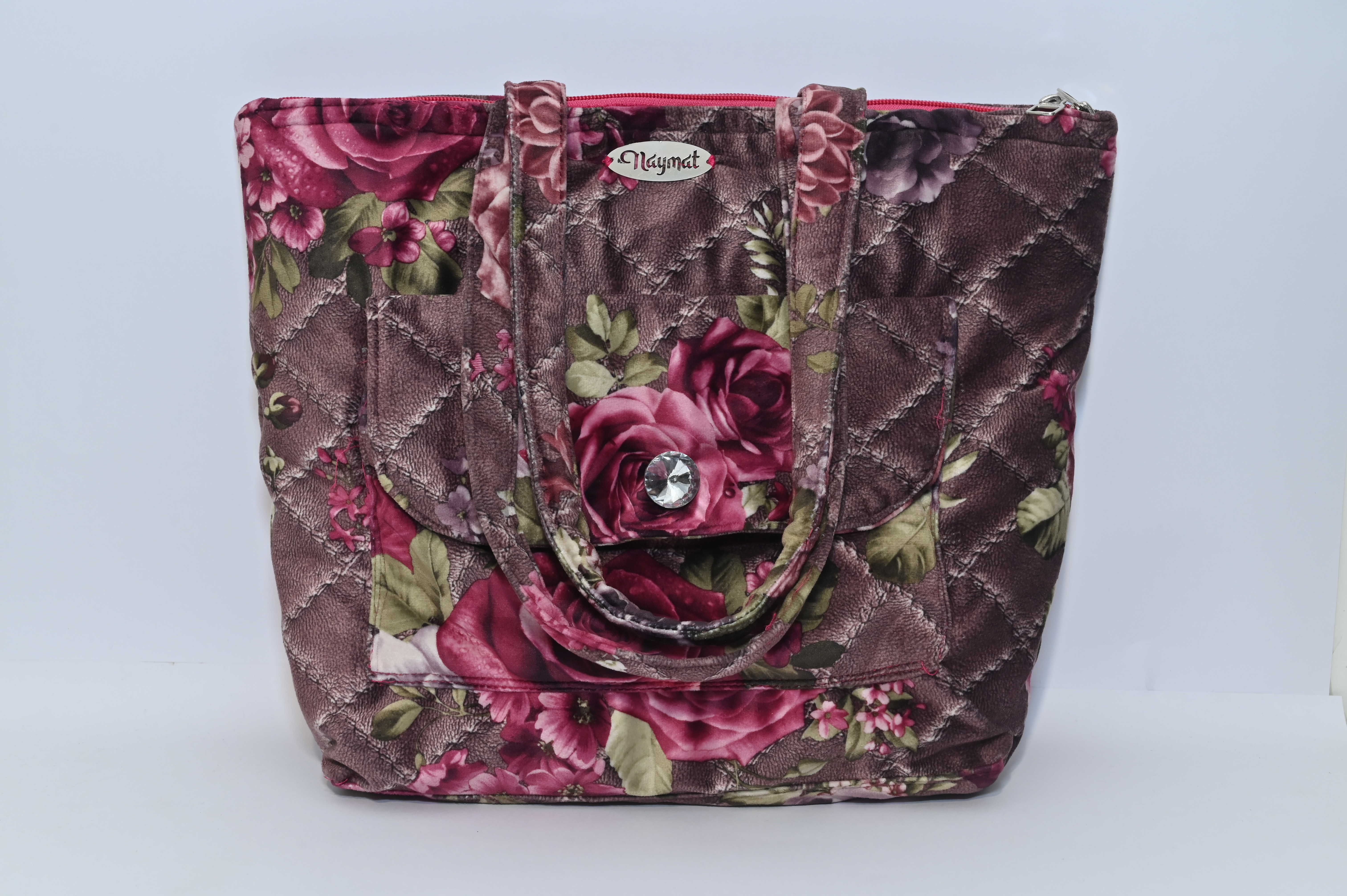 Floral Quilted Tote Bag