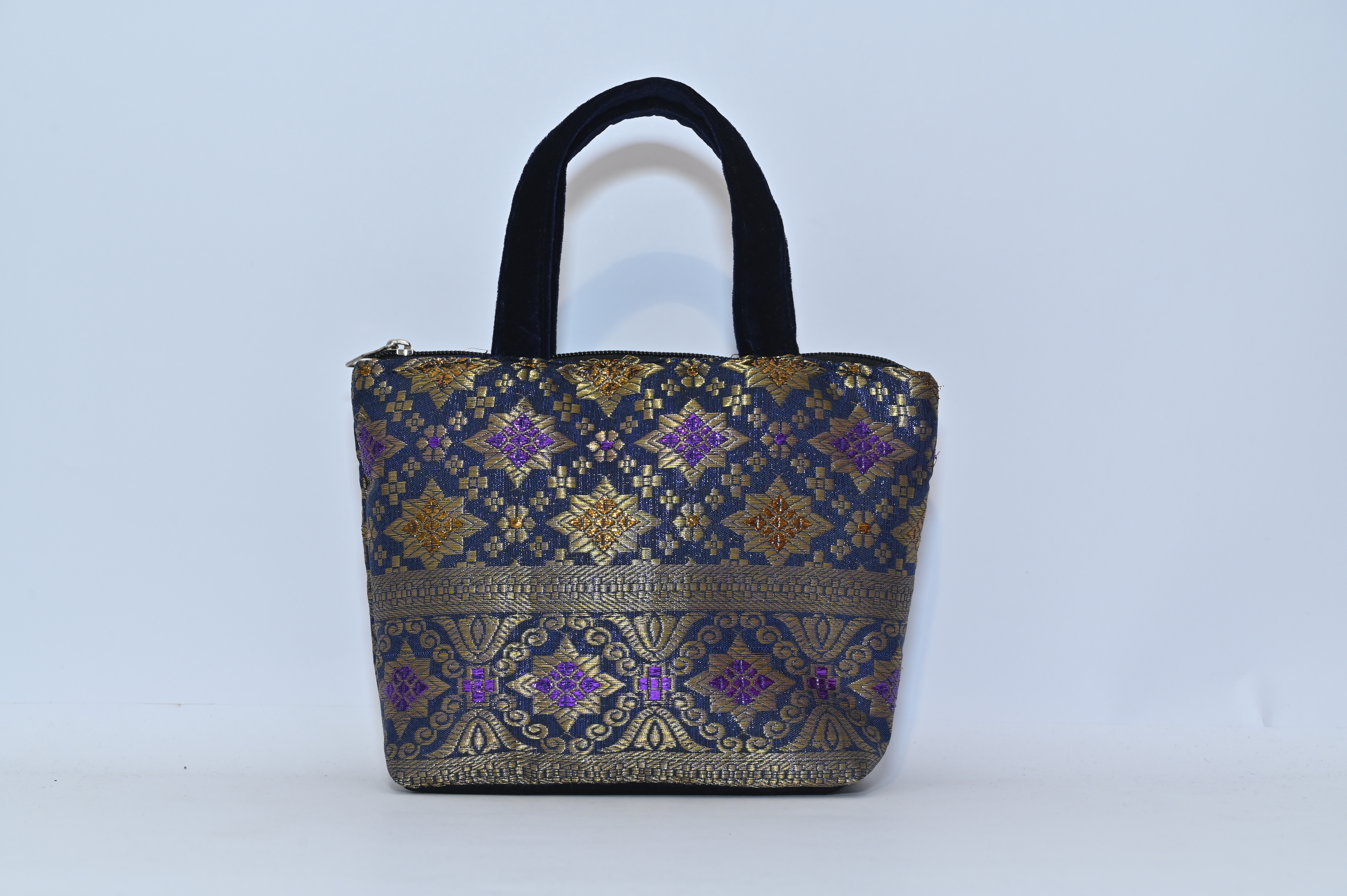 Elegant Brocade Handbag