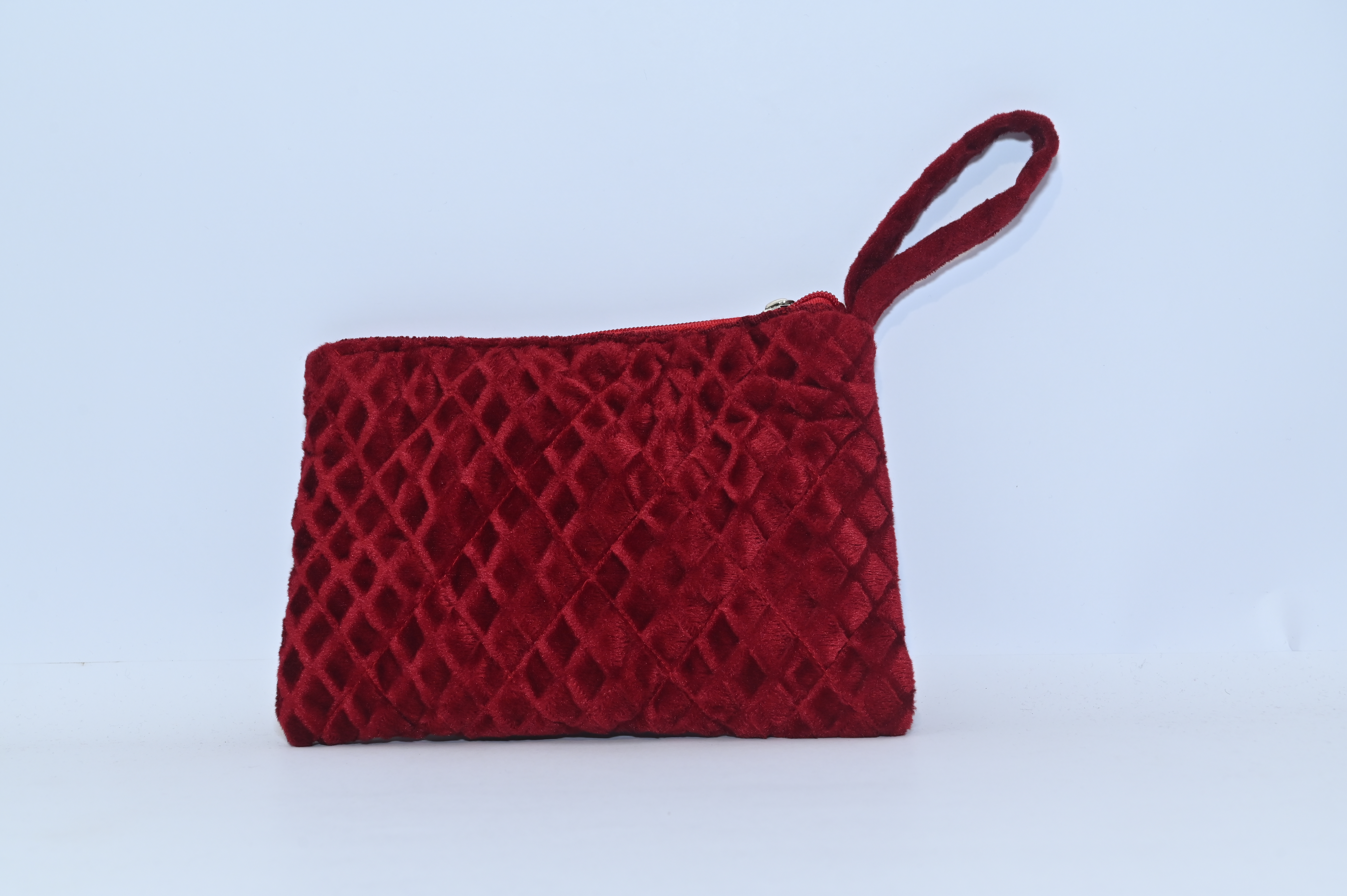 Red Velvet Clutch Bag