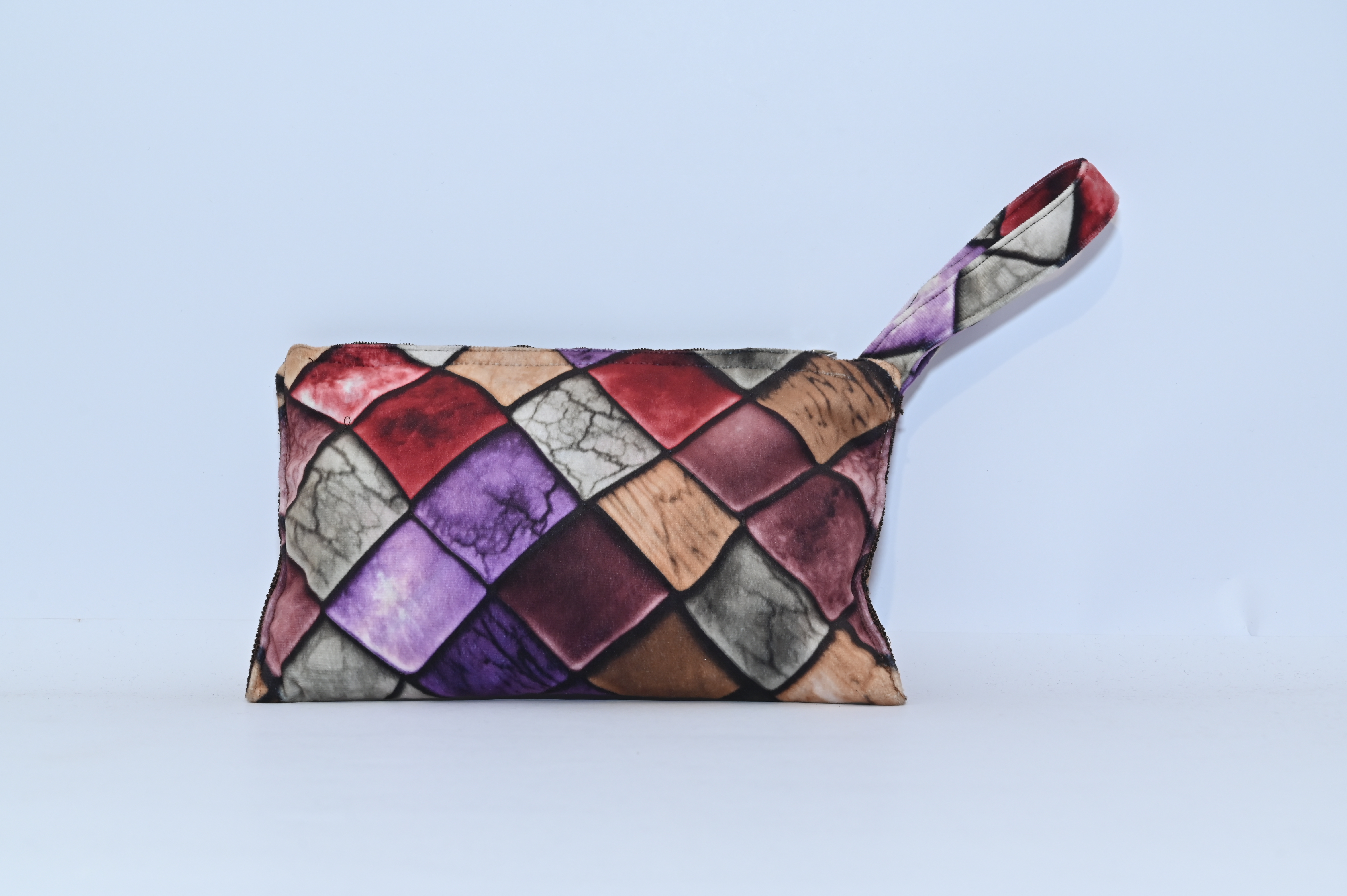 Colorful Patchwork Clutch Bag