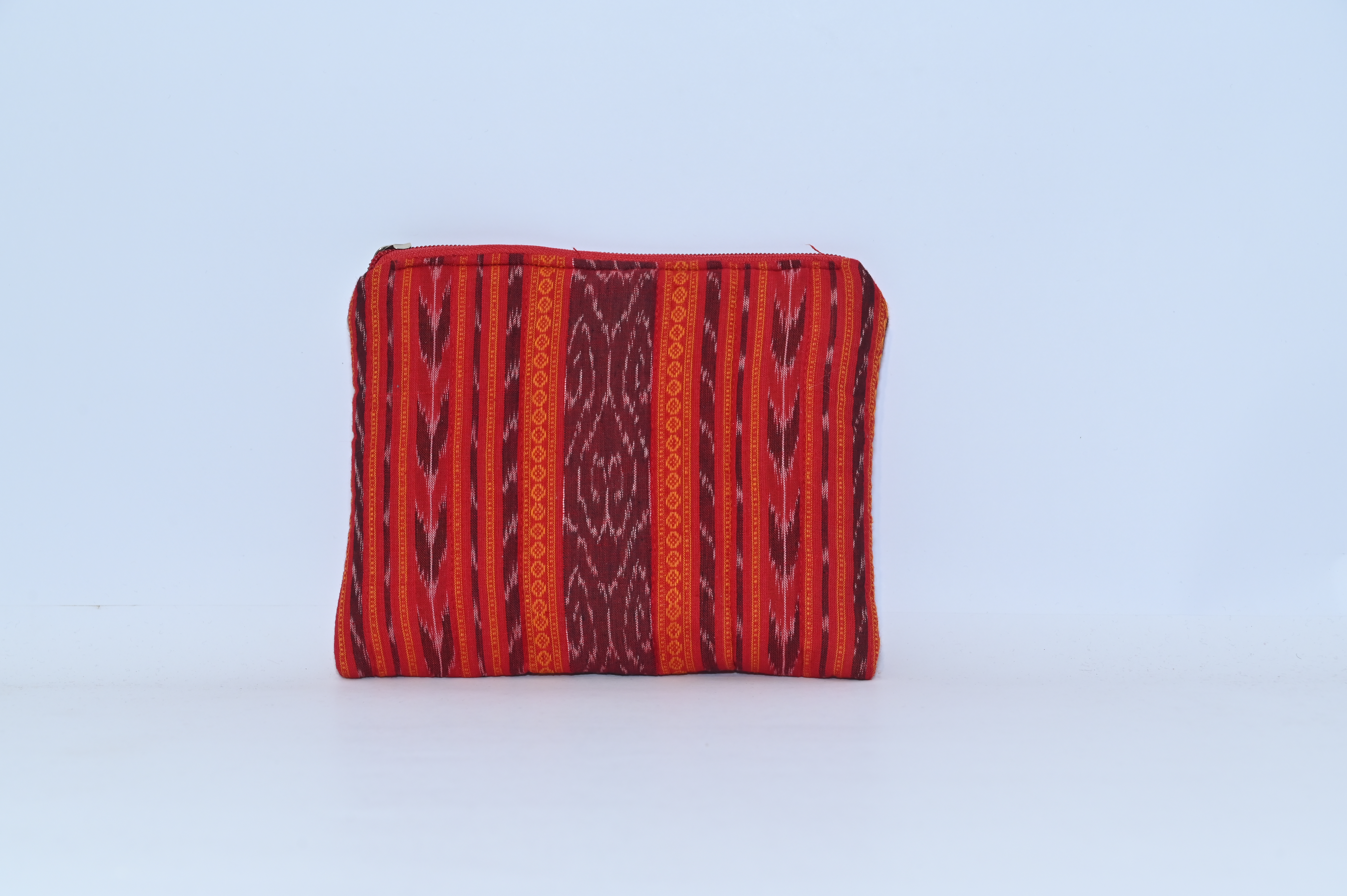 Handwoven Red Fabric Pouch