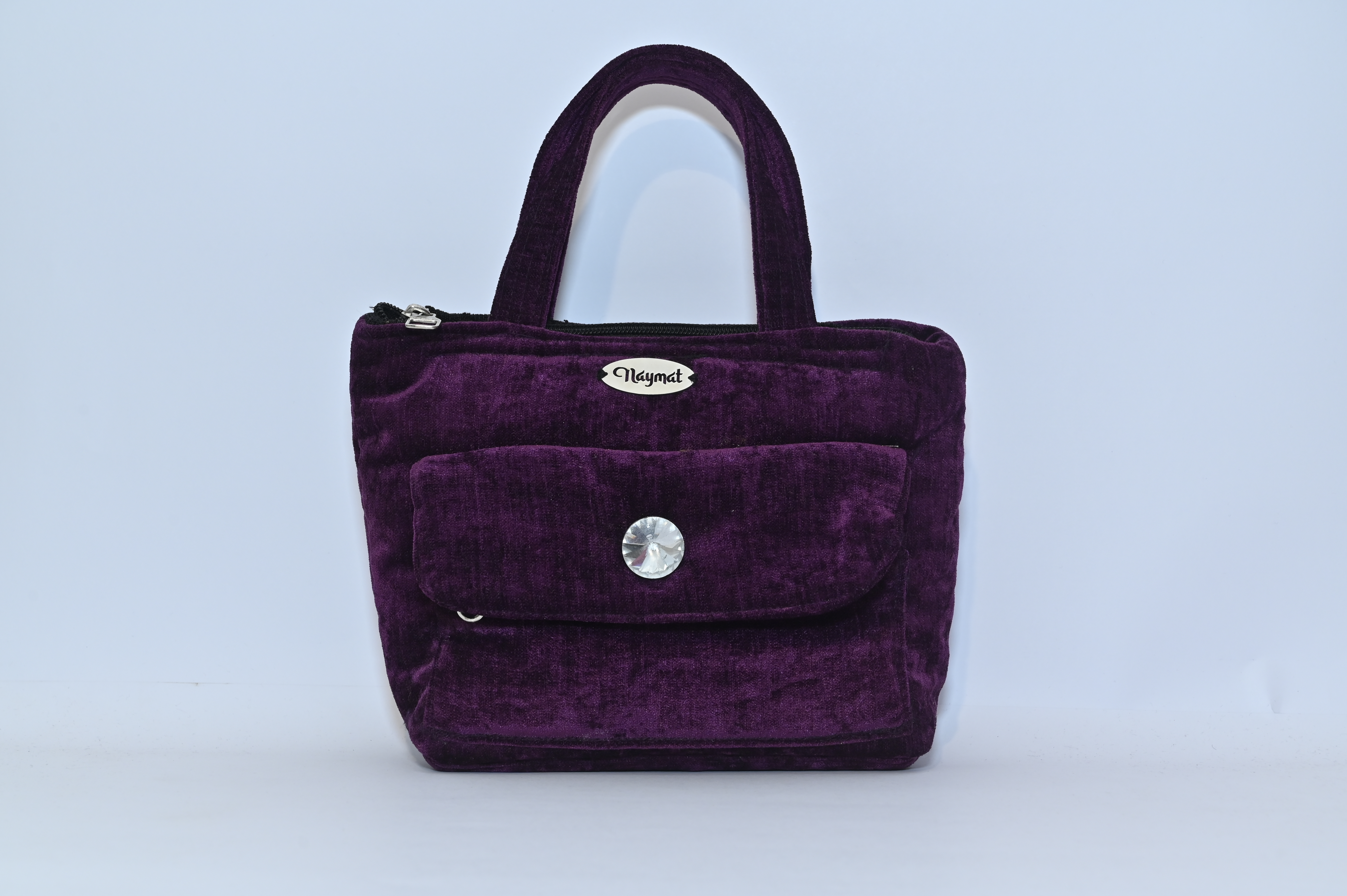 Purple Velvet Handbag