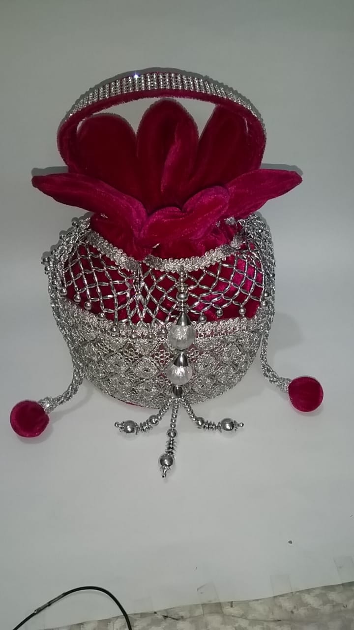 Decorative Velvet Handbag