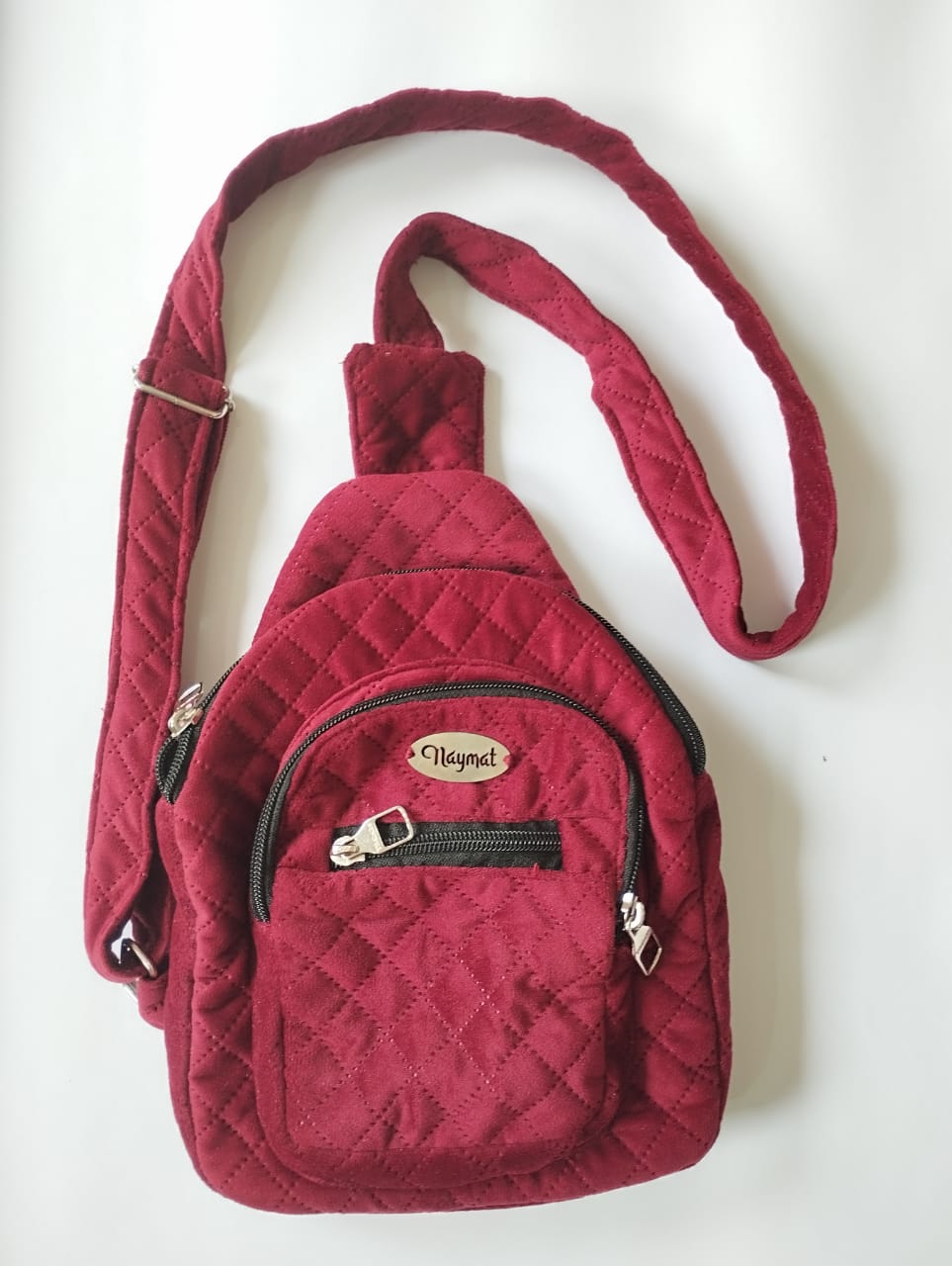 Red Quilted Sling Bag