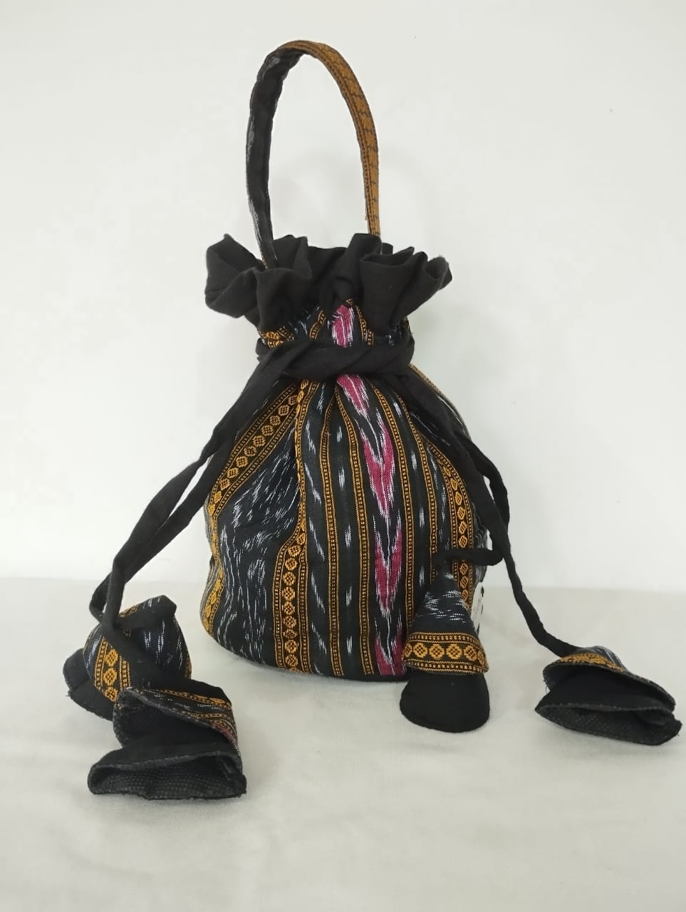 Traditional Woven Drawstring Bag