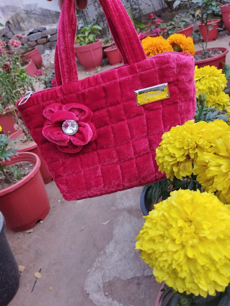 Plush Pink Handbag