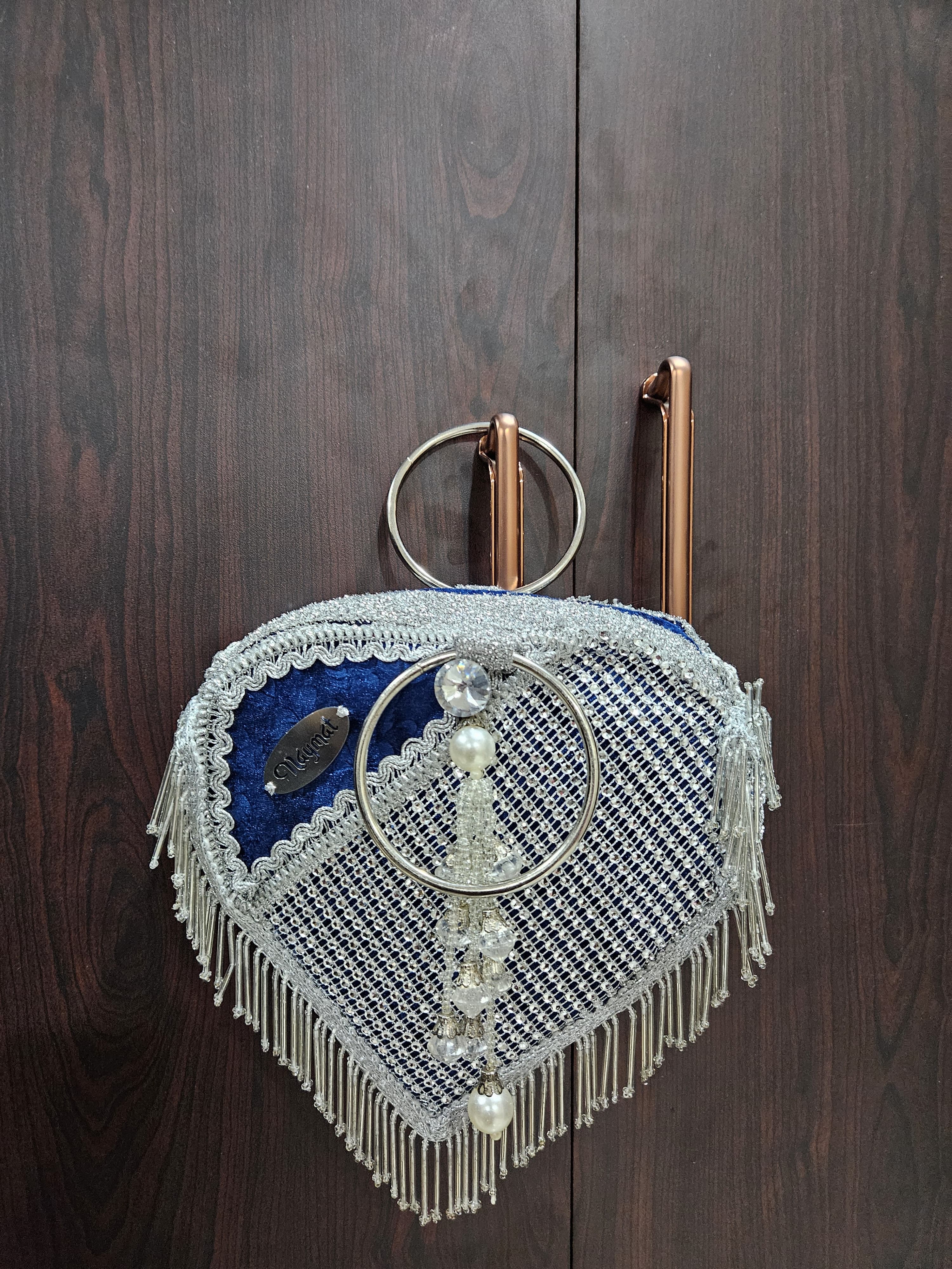 Embellished Velvet Handbag