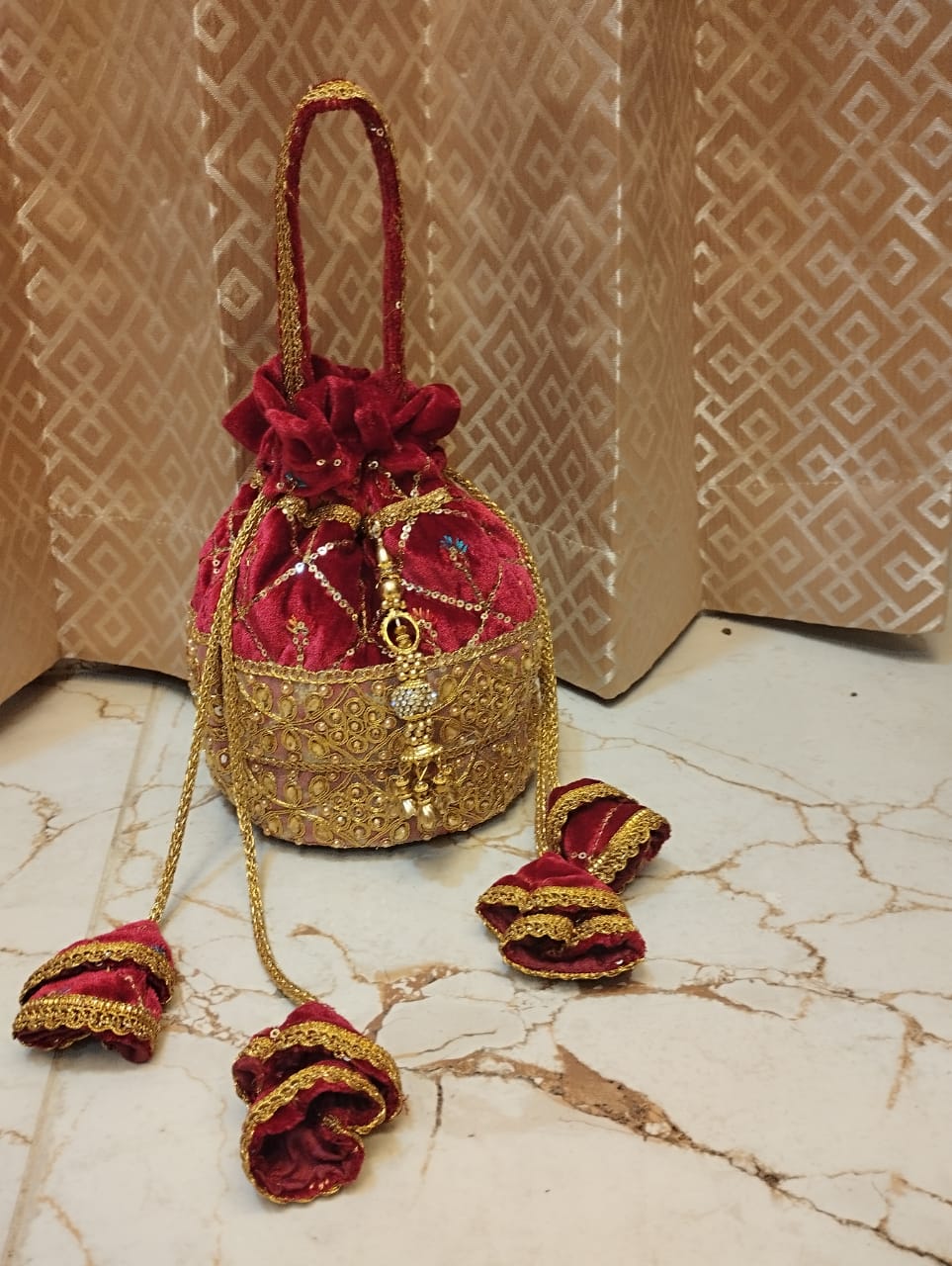 Embroidered Potli Bag