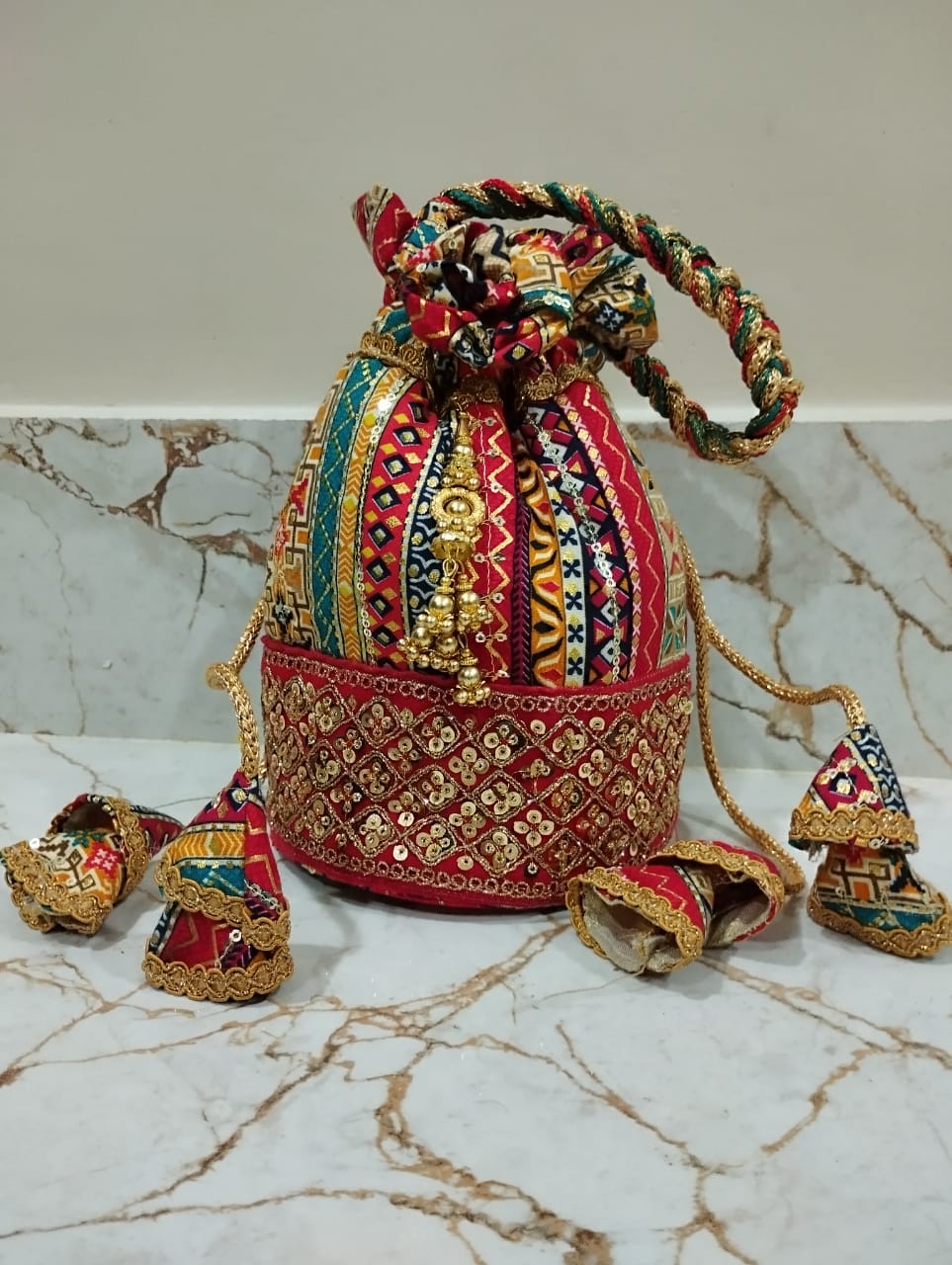 Embroidered Potli Bag
