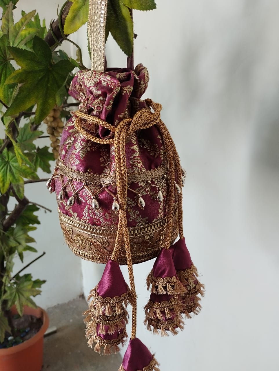 Traditional Embroidered Potli Bag