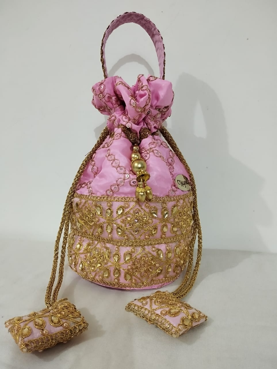 Traditional Pink Potli Bag