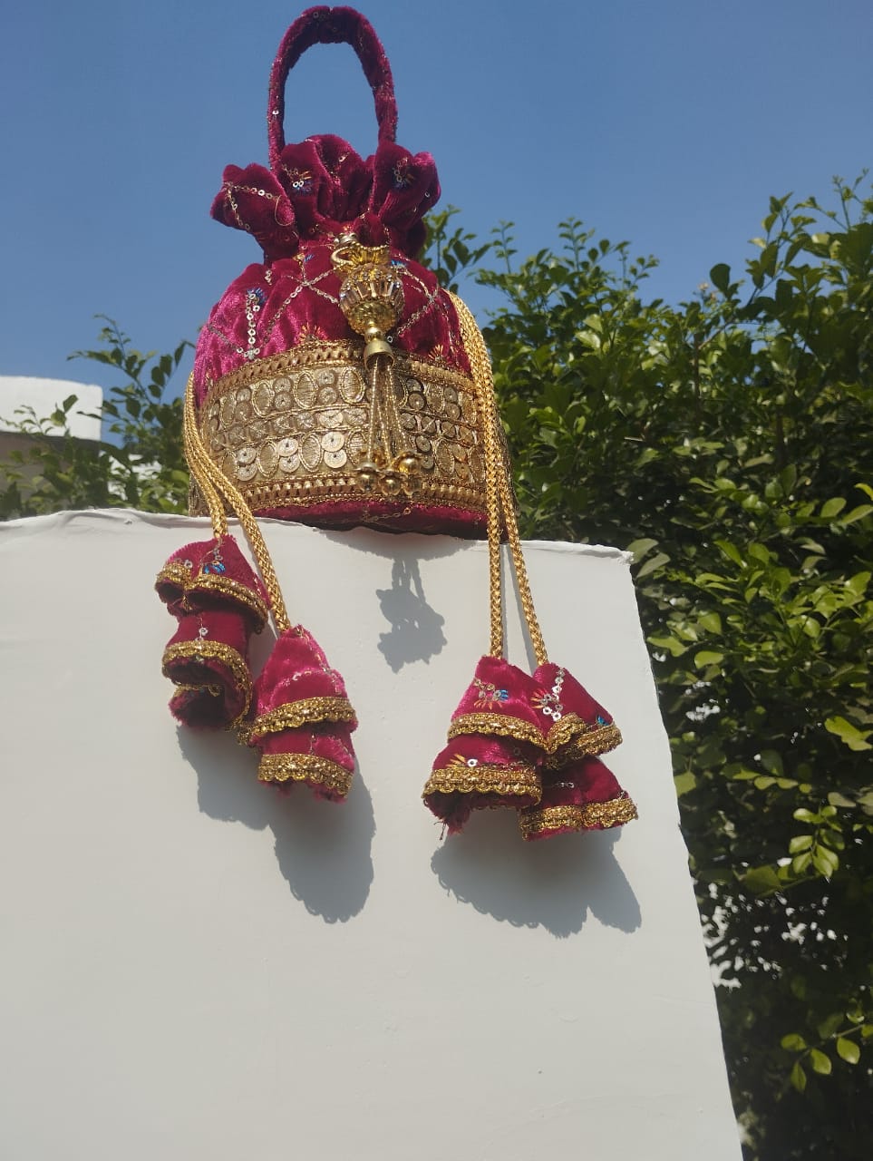 Embroidered Potli Bag