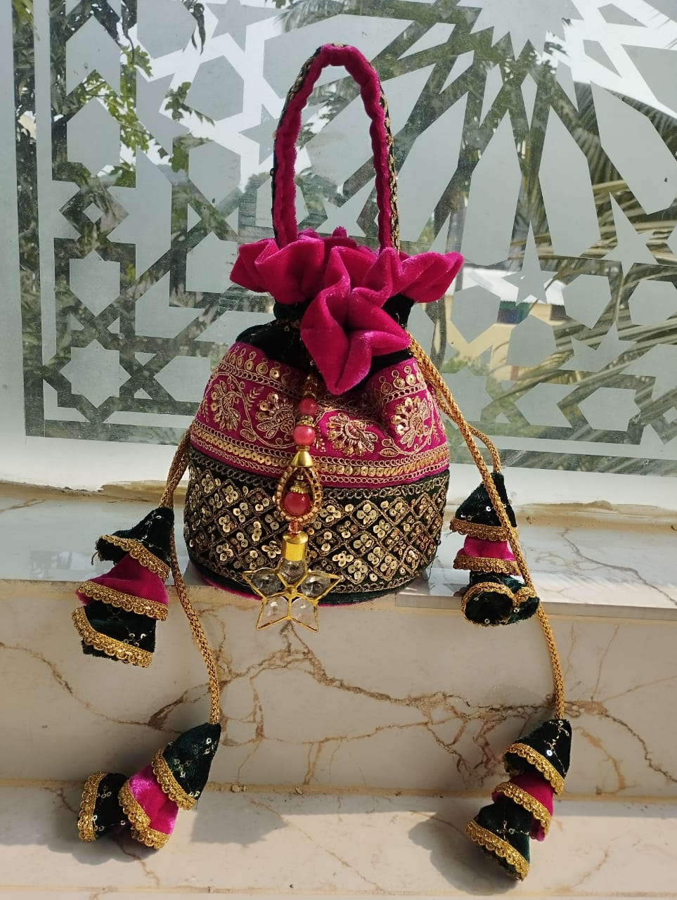 Embroidered Potli Bag