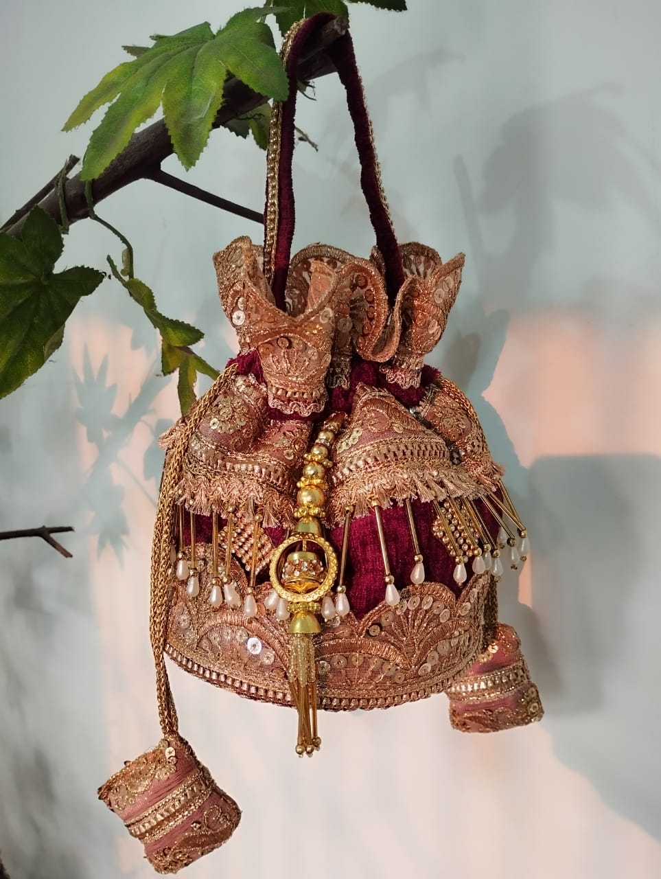 Embroidered Potli Bag
