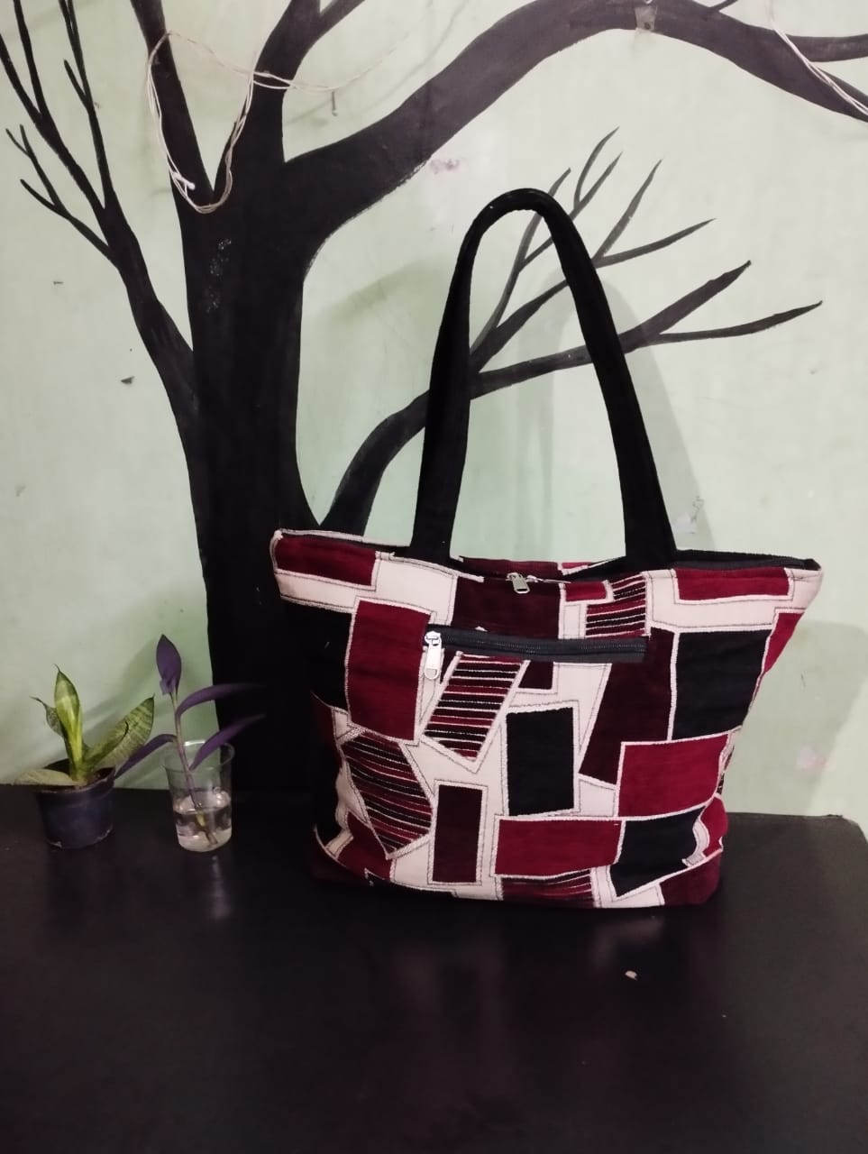 Geometric Pattern Tote Bag