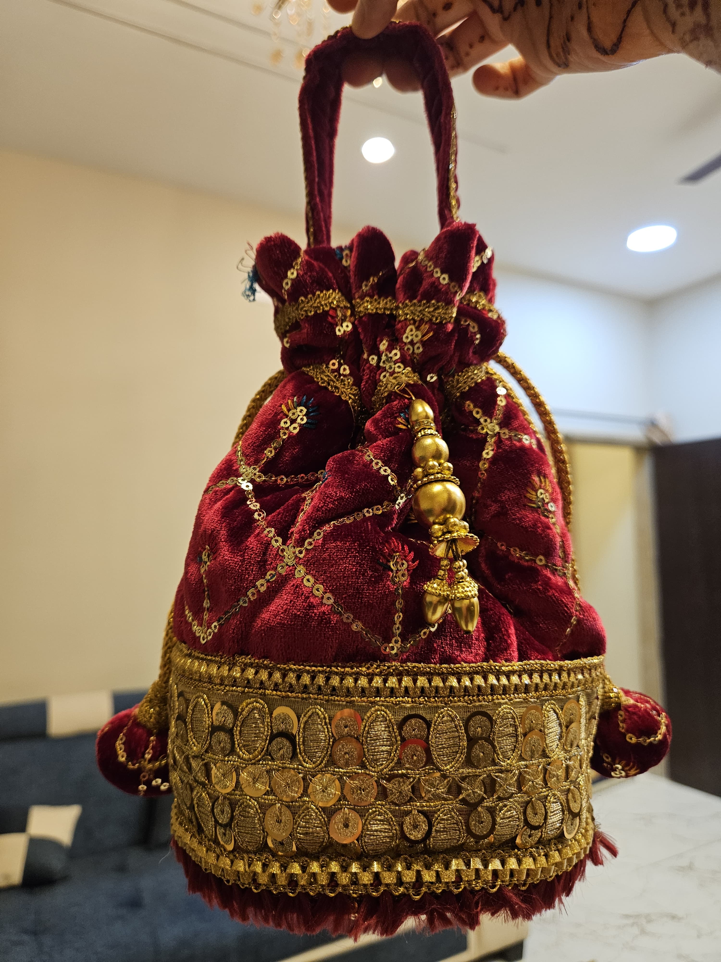 Traditional Velvet Potli Bag