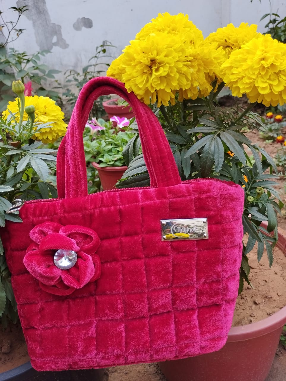 Plush Pink Handbag