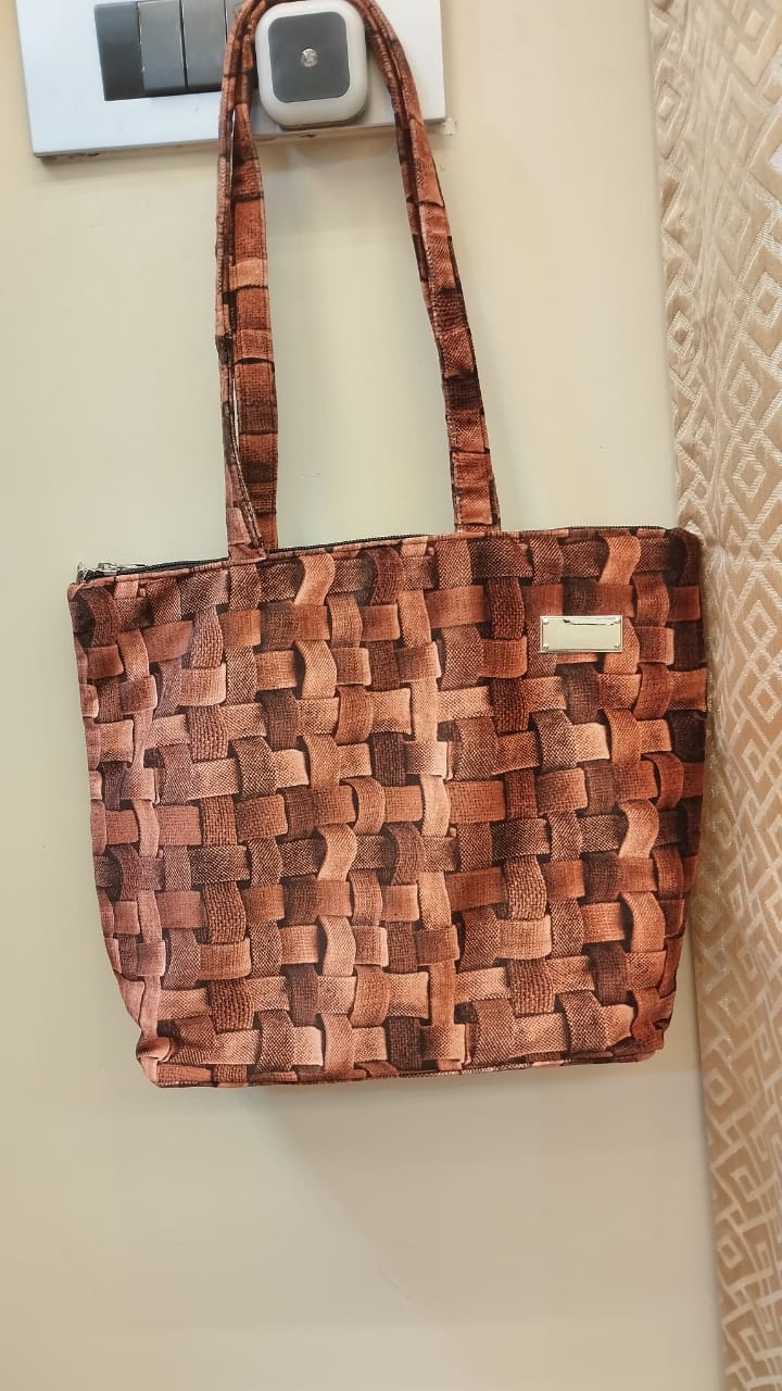 Woven Pattern Tote Bag