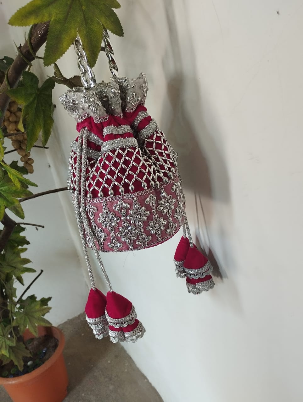 Embroidered Potli Bag