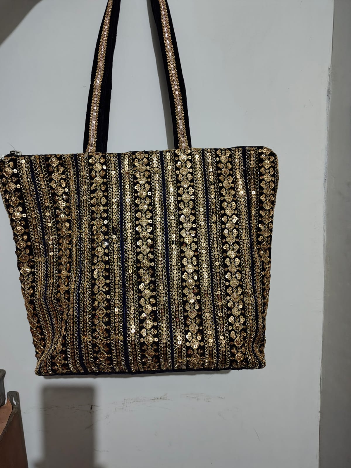 Sequined Tote Bag