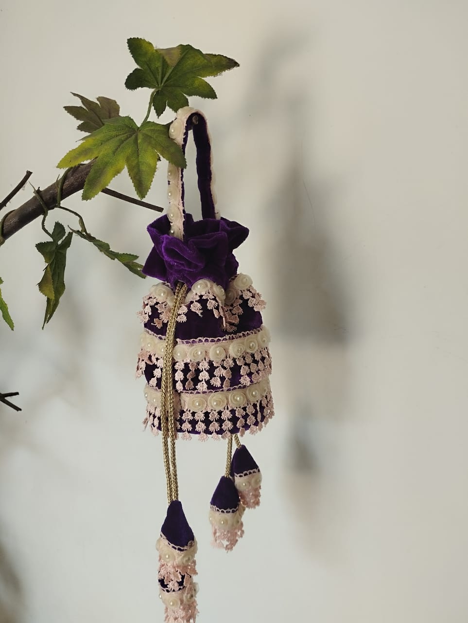 Handcrafted Velvet Potli Bag