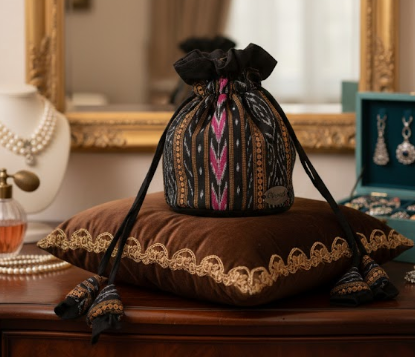 Traditional Handcrafted Drawstring Pouch