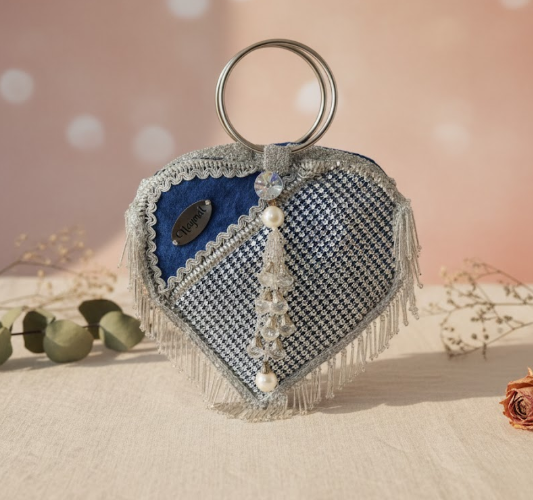 Embellished Velvet Handbag