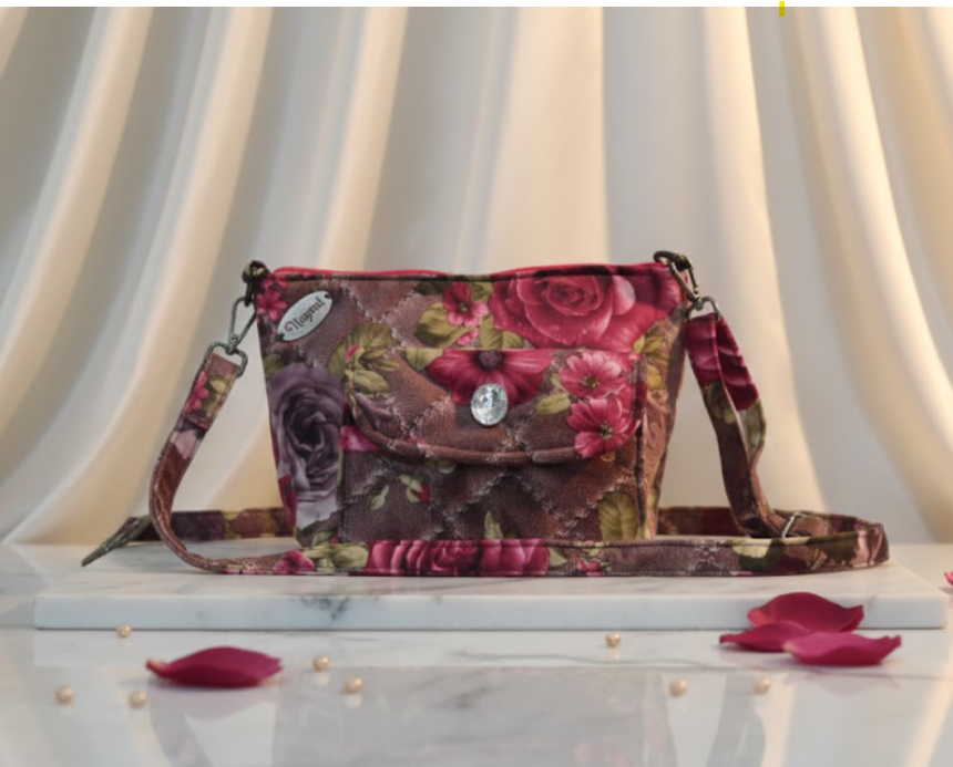 Floral Pattern Shoulder Bag