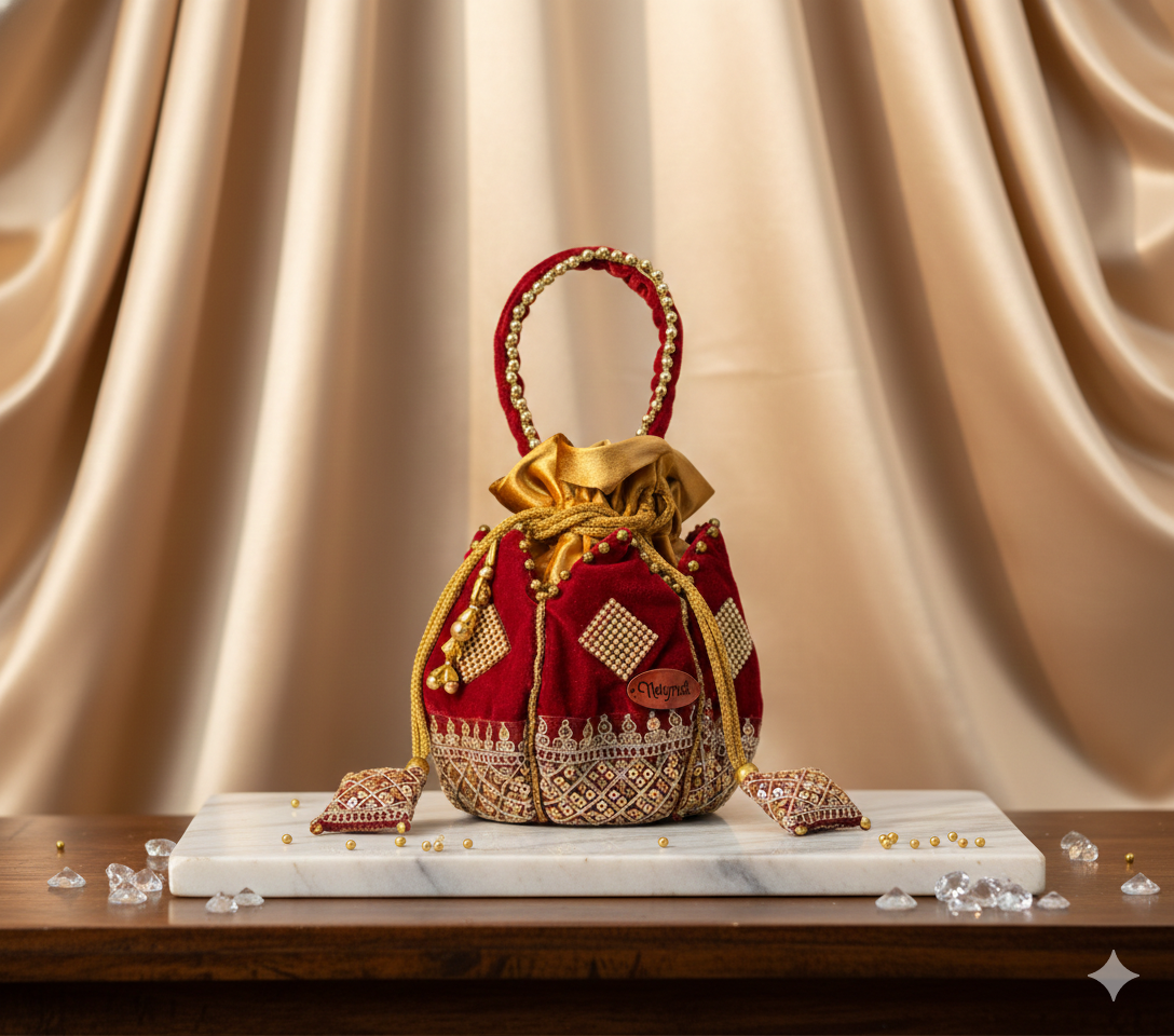 Traditional Embroidered Potli Bag