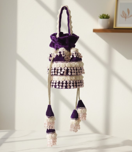 Handcrafted Velvet Potli Bag