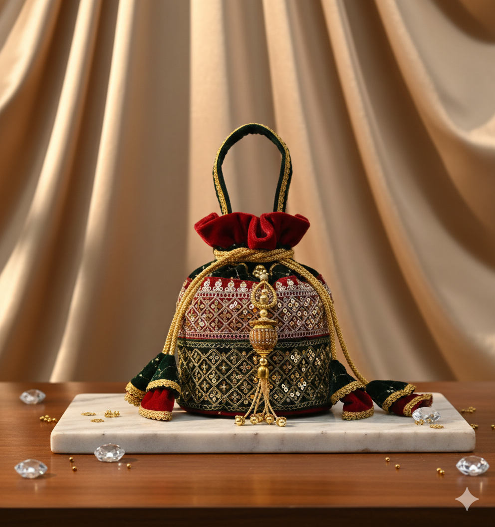 Embroidered Potli Bag