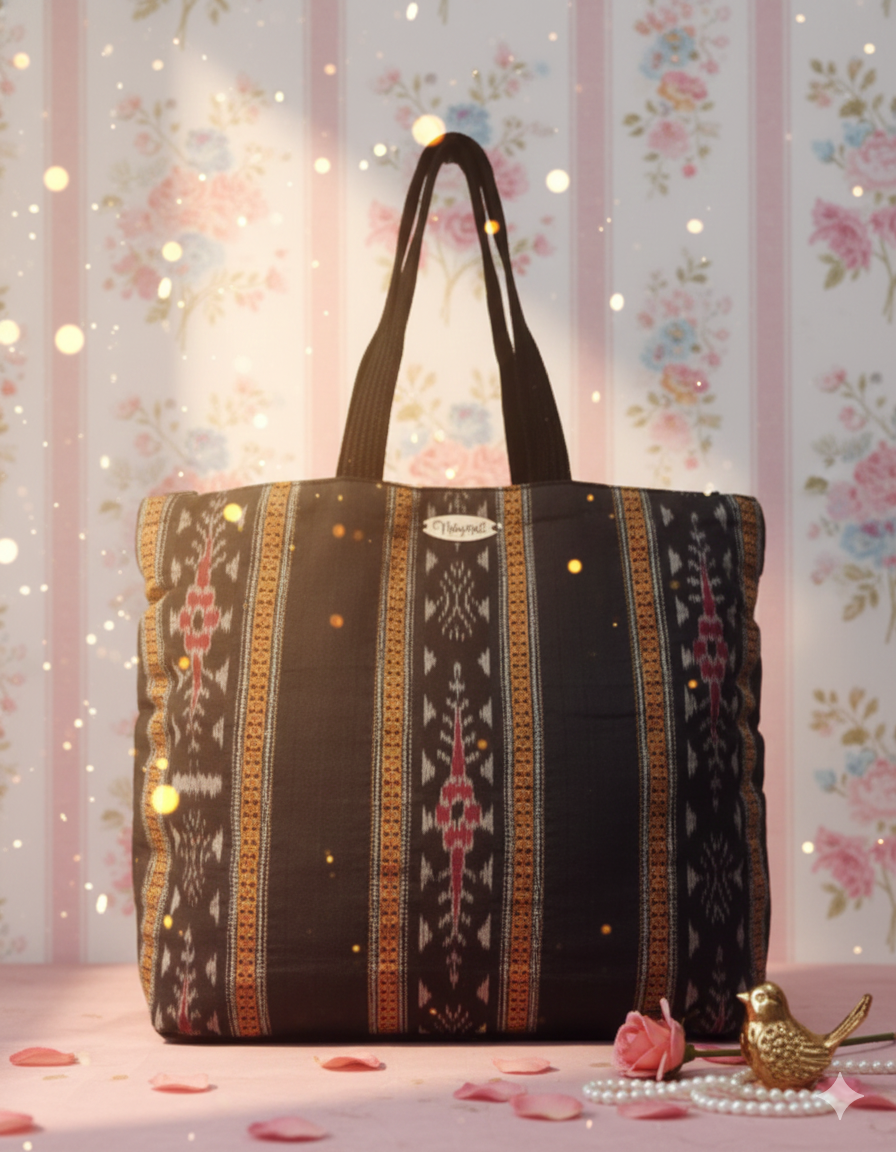 Handmade Ikat Tote Bag