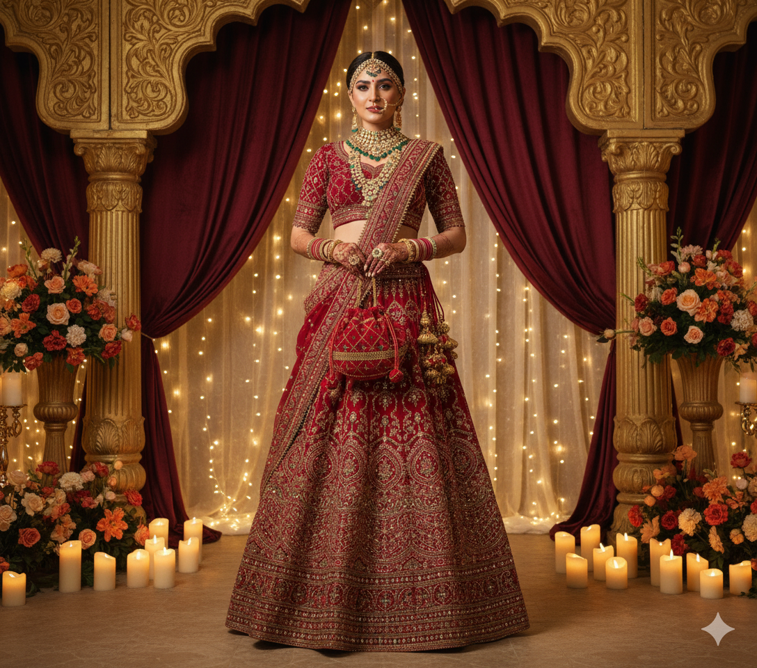 Traditional Embroidered Potli Bag