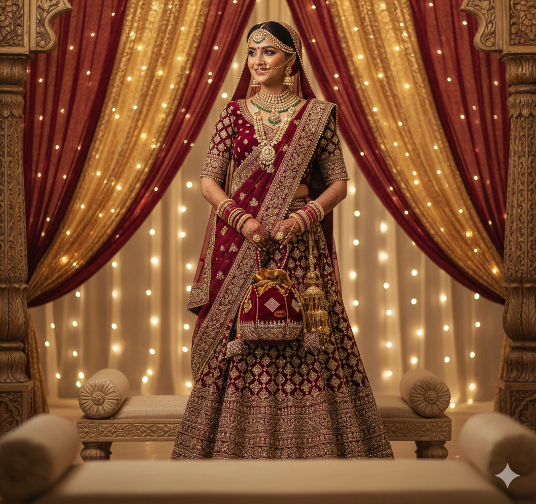 Traditional Embroidered Potli Bag