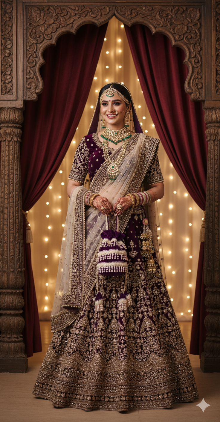 Handcrafted Velvet Potli Bag