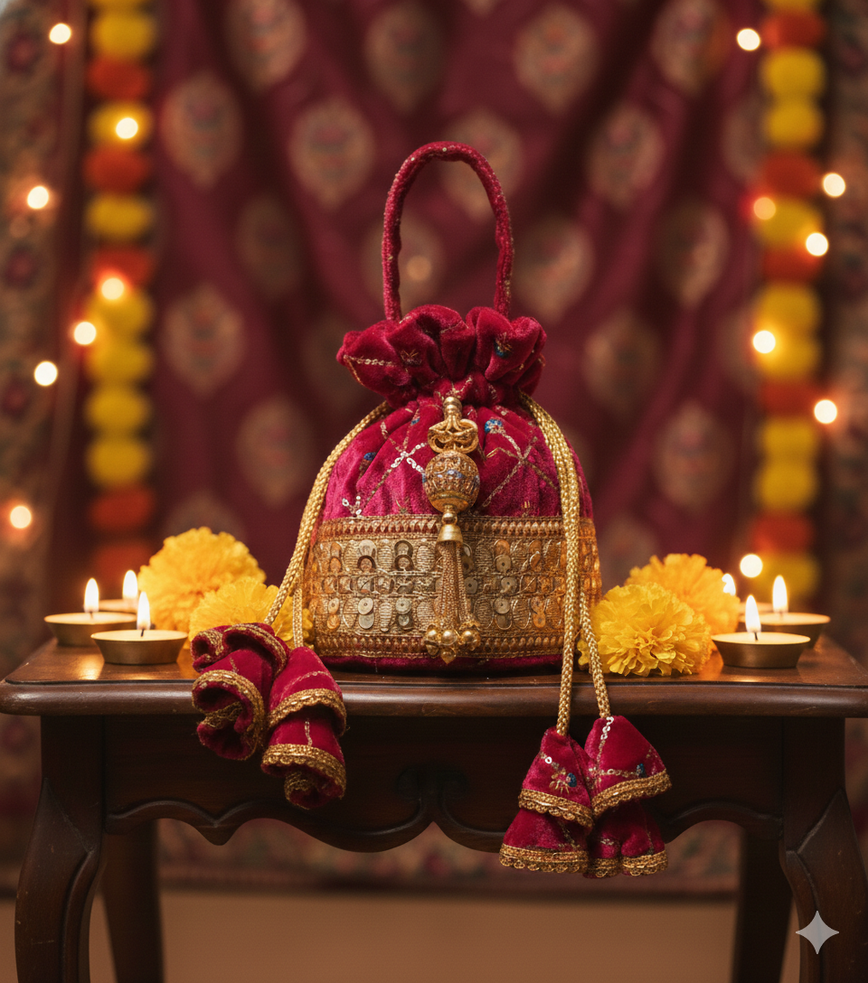 Embroidered Potli Bag