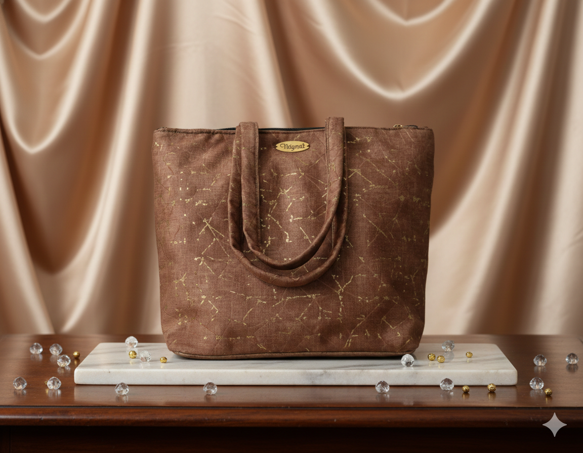 Elegant Brown Tote Bag