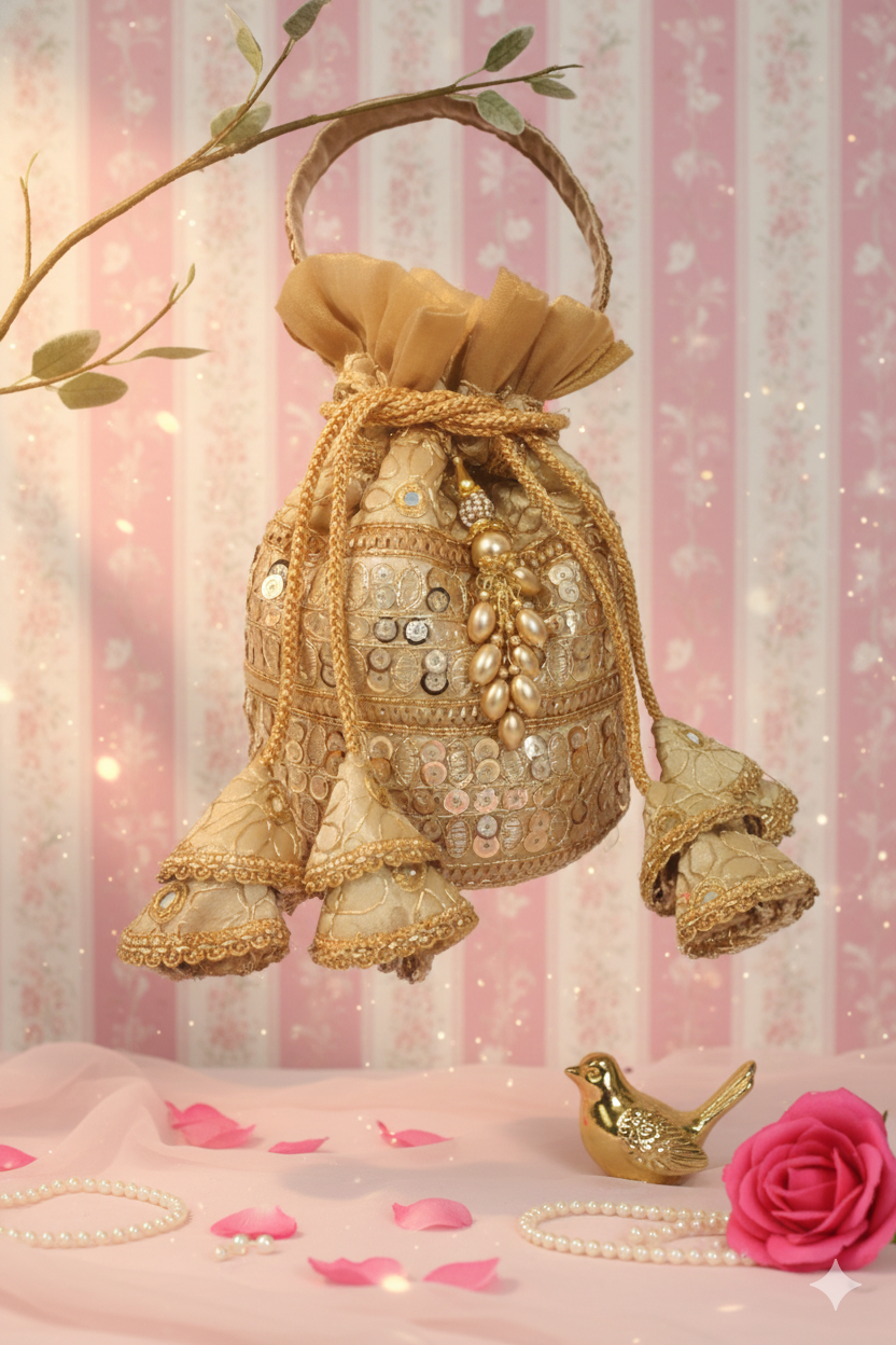 Embroidered Potli Bag