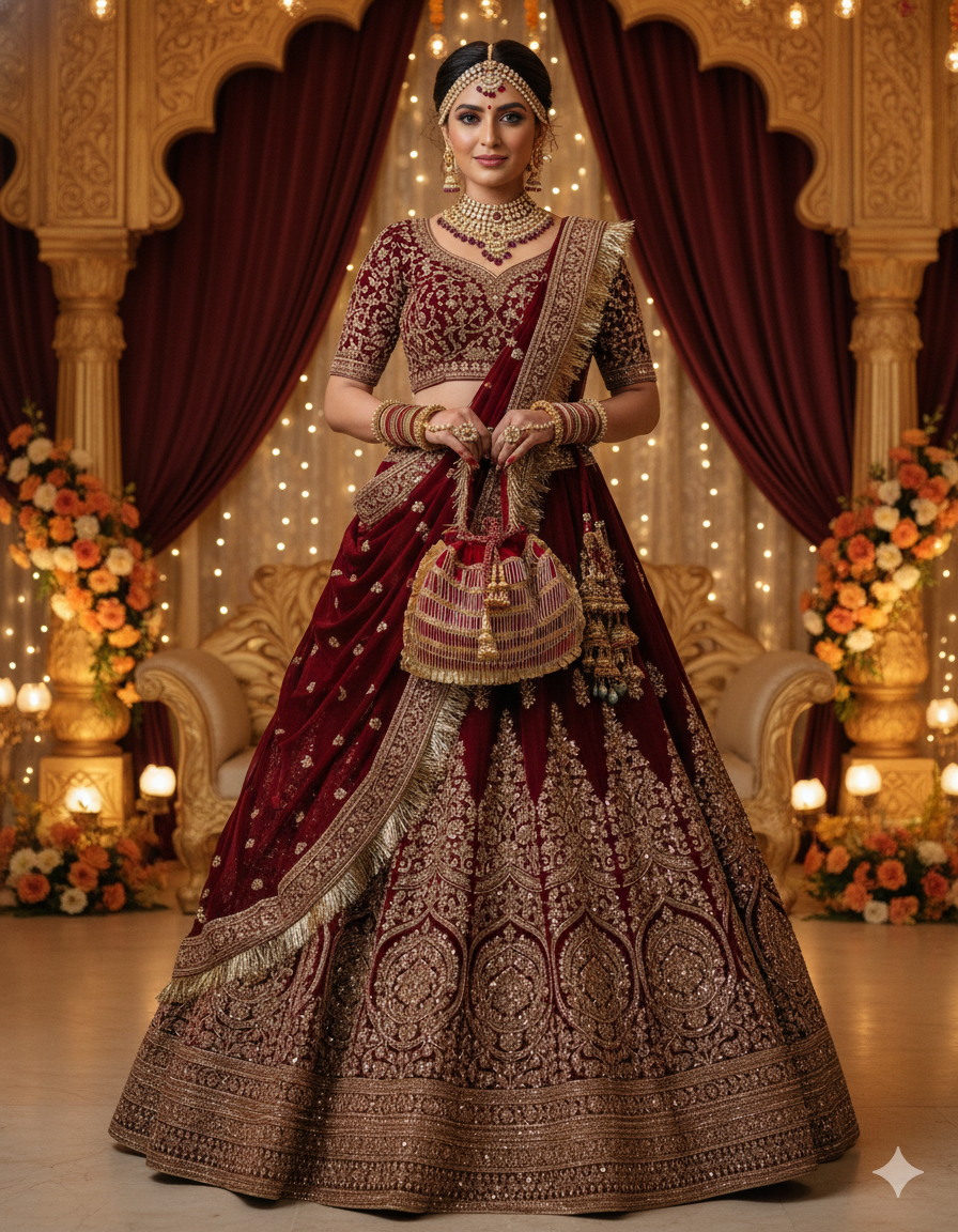 Traditional Embroidered Potli Bag