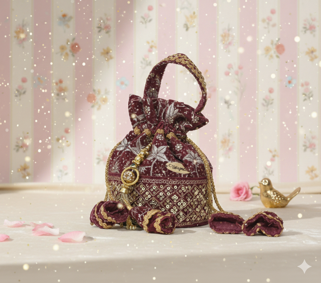 Embroidered Potli Bag