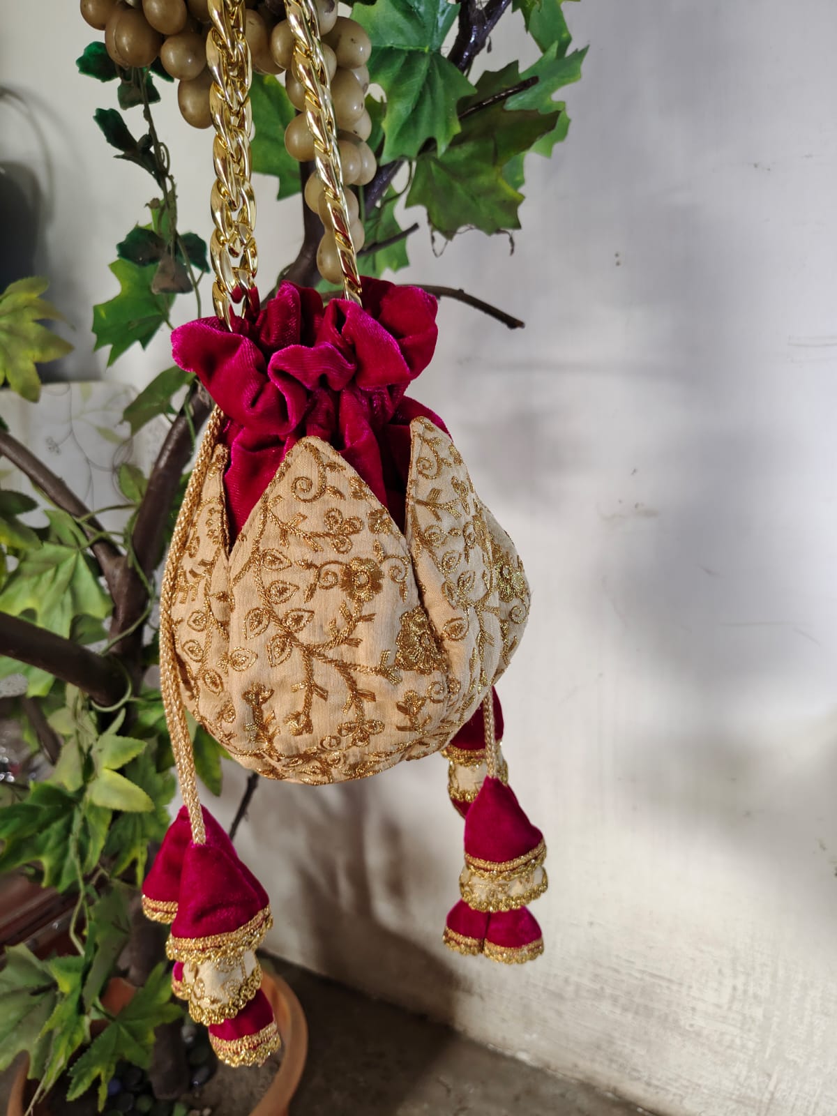 Embroidered Potli Bag