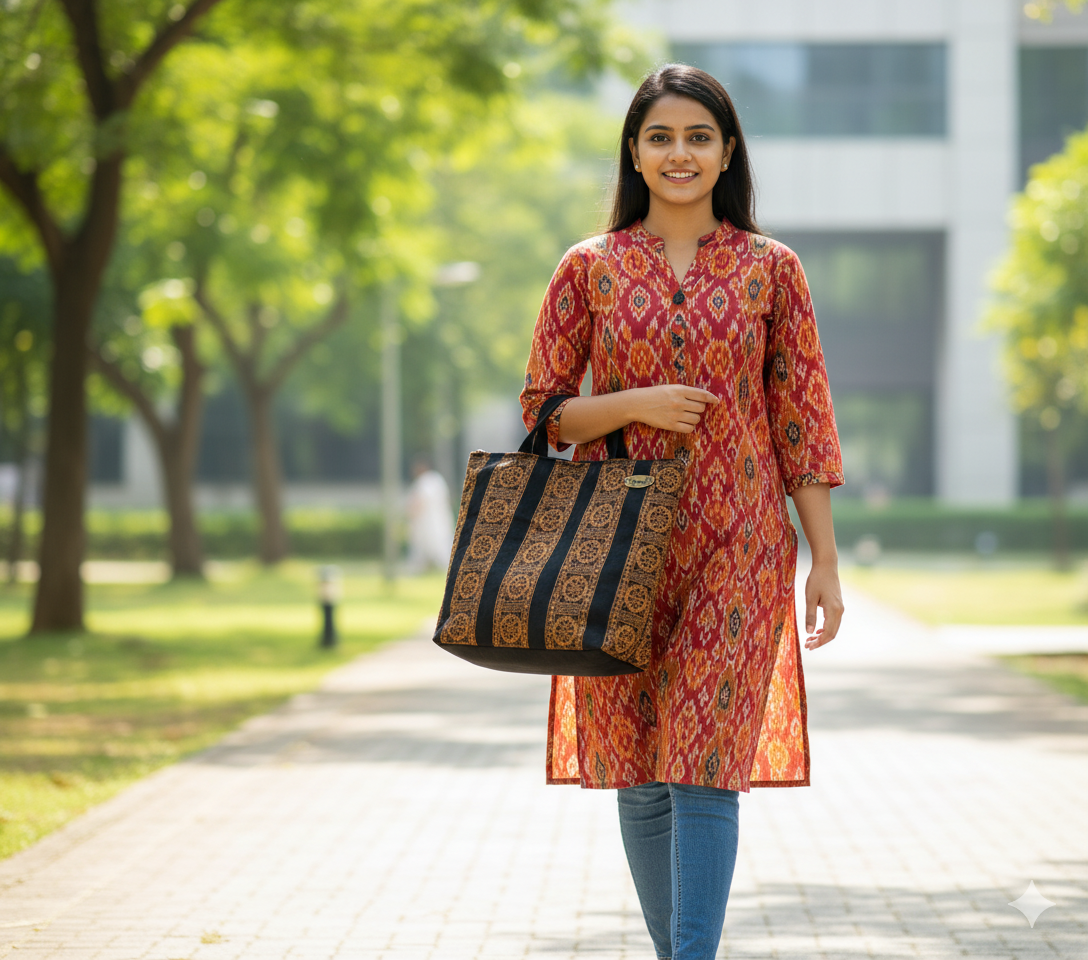 Handcrafted Ethnic Tote Bag
