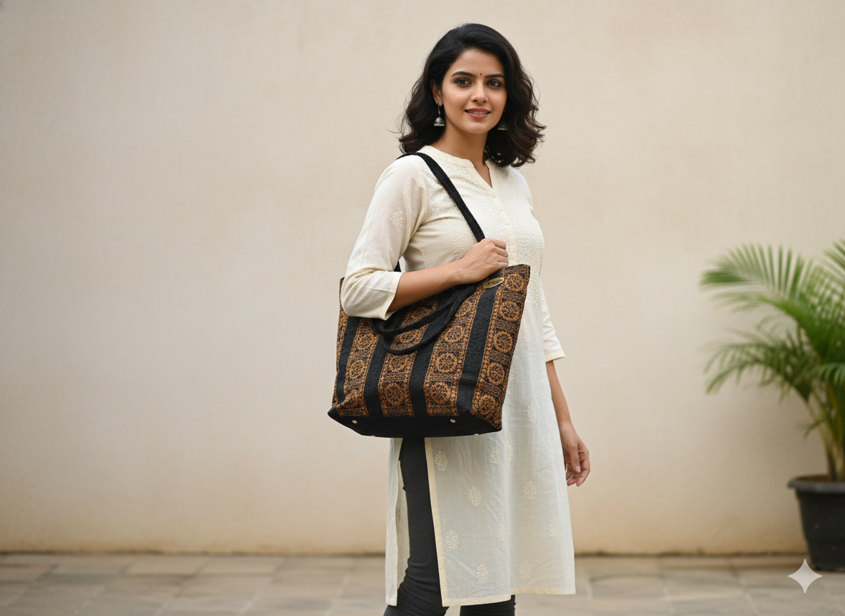 Handcrafted Ethnic Tote Bag